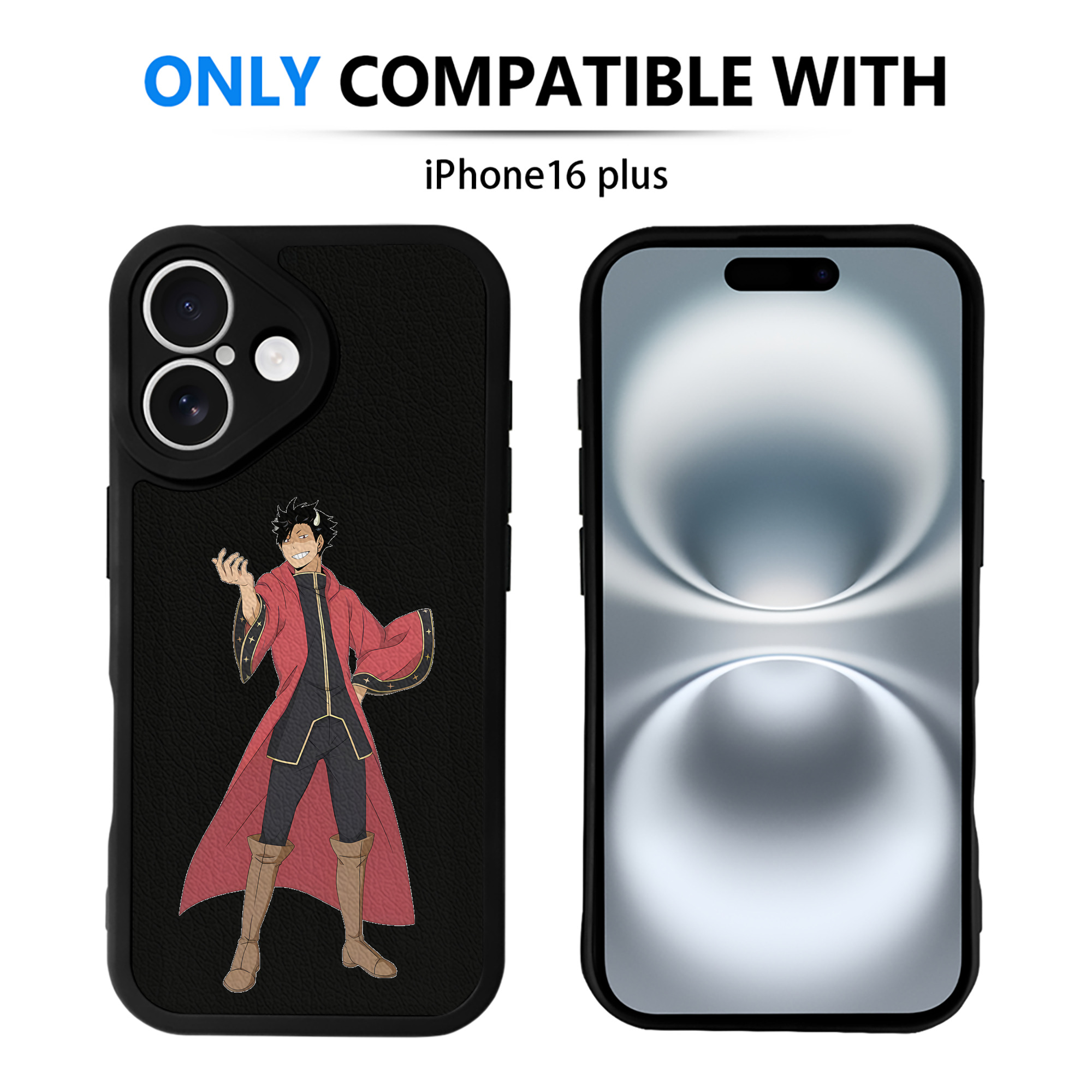 （画像用） ハイキュー!! Haikyu!! 【iPhone 16シリーズ対応】シリコンスマホケース（レザー調） 材質：シリコン